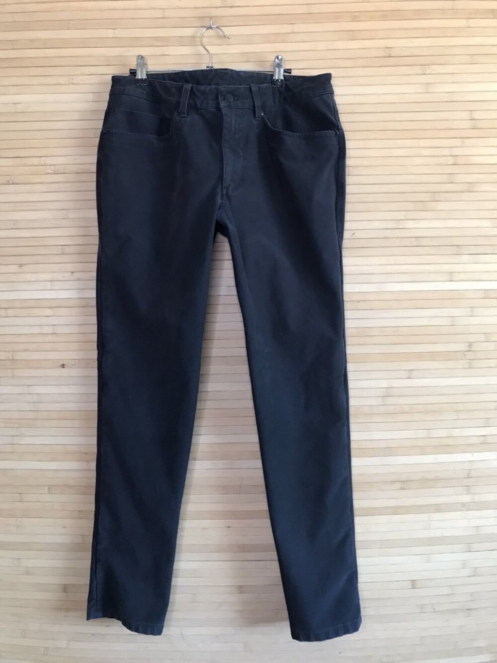 Lululemon Pants Mens 32 Black Canvas ABC 5 Pocket Utilitech Slim Fit LM5ABNS
